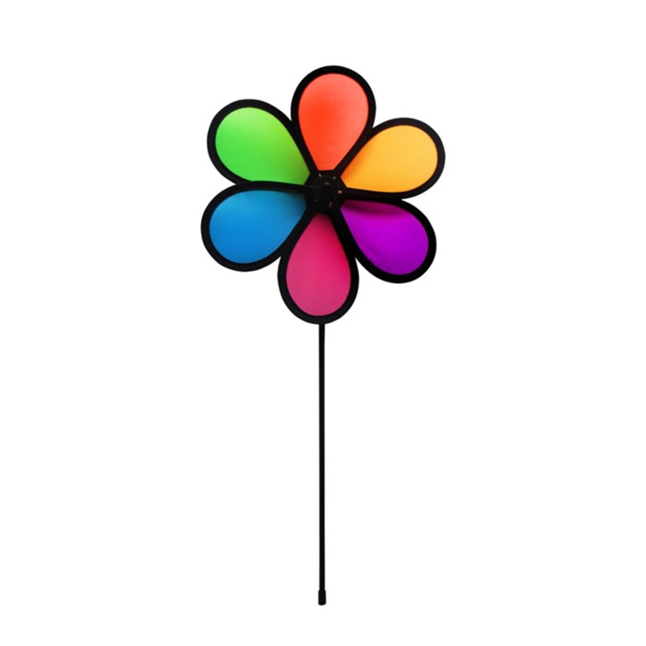 In the Breeze 10 Inch Neon Fusion Flower Spinner - Colorful Wind Spinner for your Yard and Garden